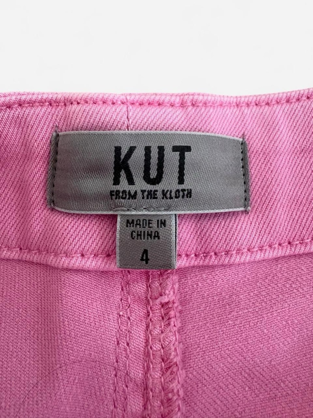 Kut from the Kloth Pink High Waist Cotton Shorts - Picture 3 of 4